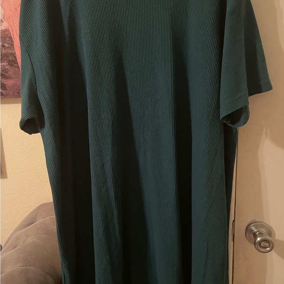 Just my Style Plus Size Womens thermal green midi dress size one size - Picture 9 of 11